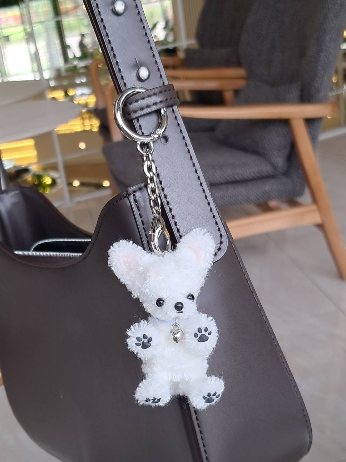【納期2週間前後】ミニ チワワ モールドール キーホルダー